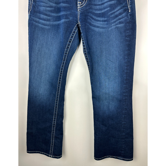 Miss Me Easy Boot Cut Jeans Low Rise Embellished Studded Rhinestones Size 29 - Picture 3 of 10